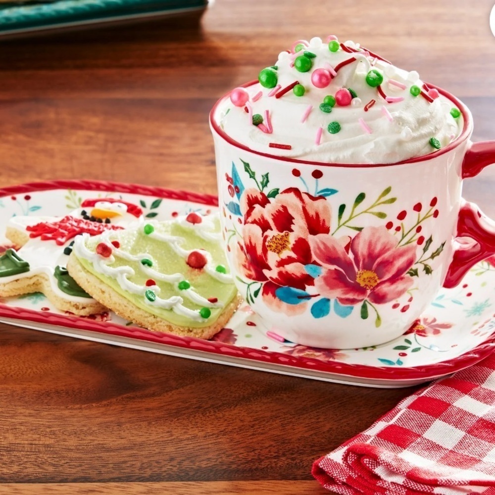 The Pioneer Woman Merry Meadow 2-piece Mug and Tray Set. - Picture 2 of 5